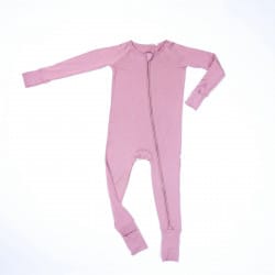 zipper rompers flamingo pink